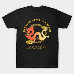 Chinese New Year of Wood Dragon 2024 T-Shirt